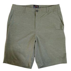 NWT Faherty Shorts Mens 9" Size 31 Green Drawstring Waist Stretch Performance